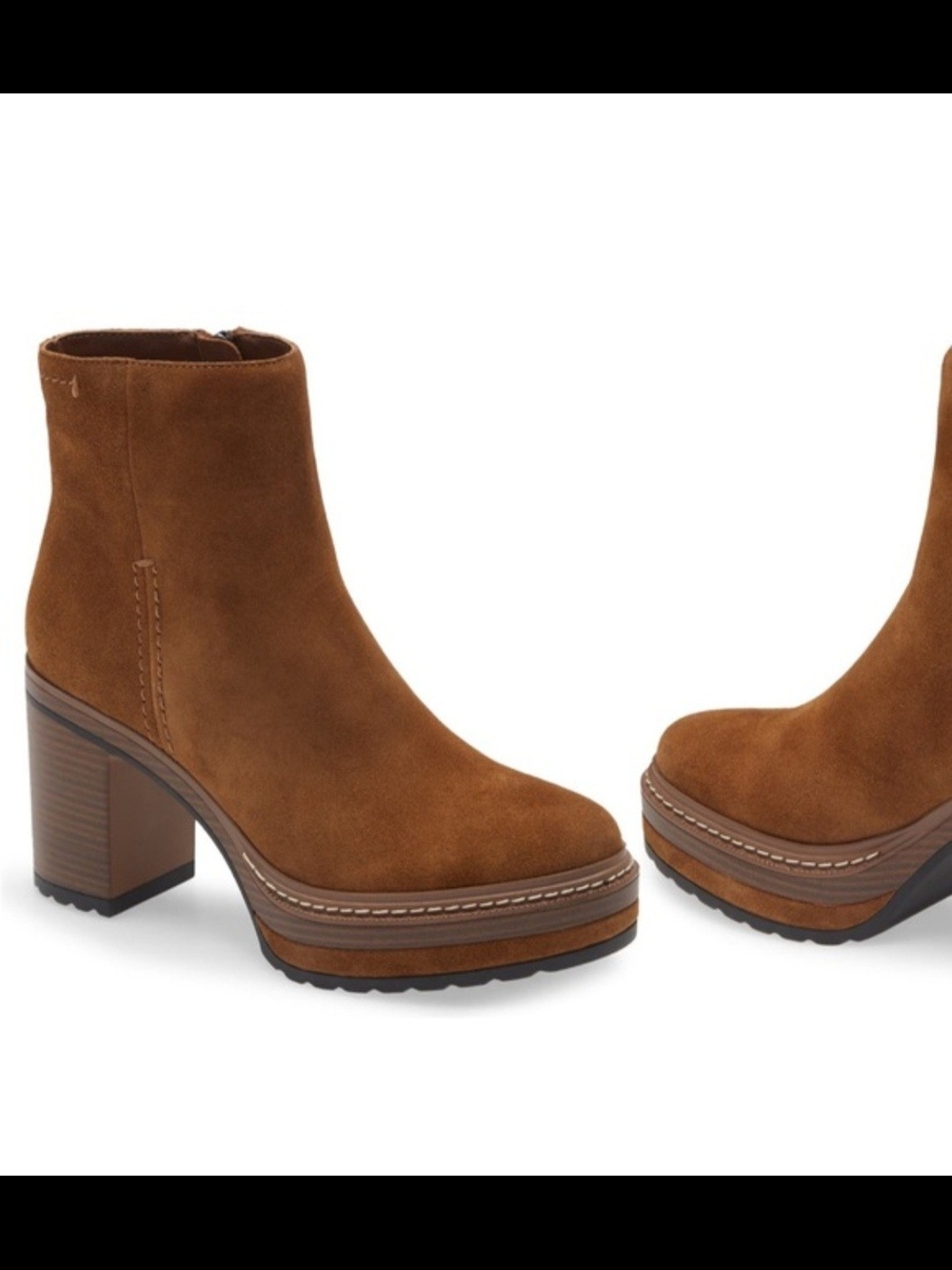 Steve Madden Sloanne Suede Platform Ankle Boots